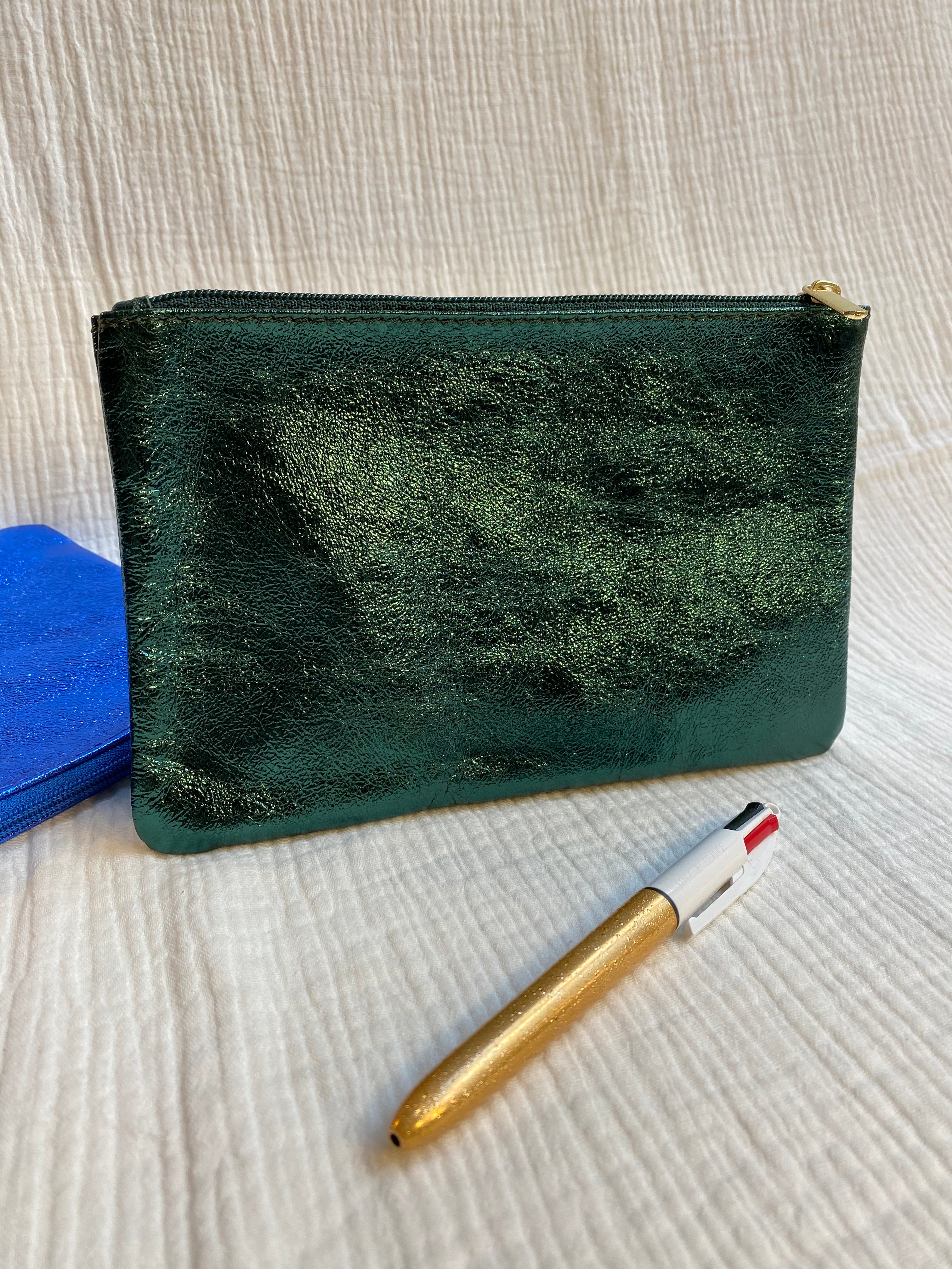 Pochette cuir métallisé GM