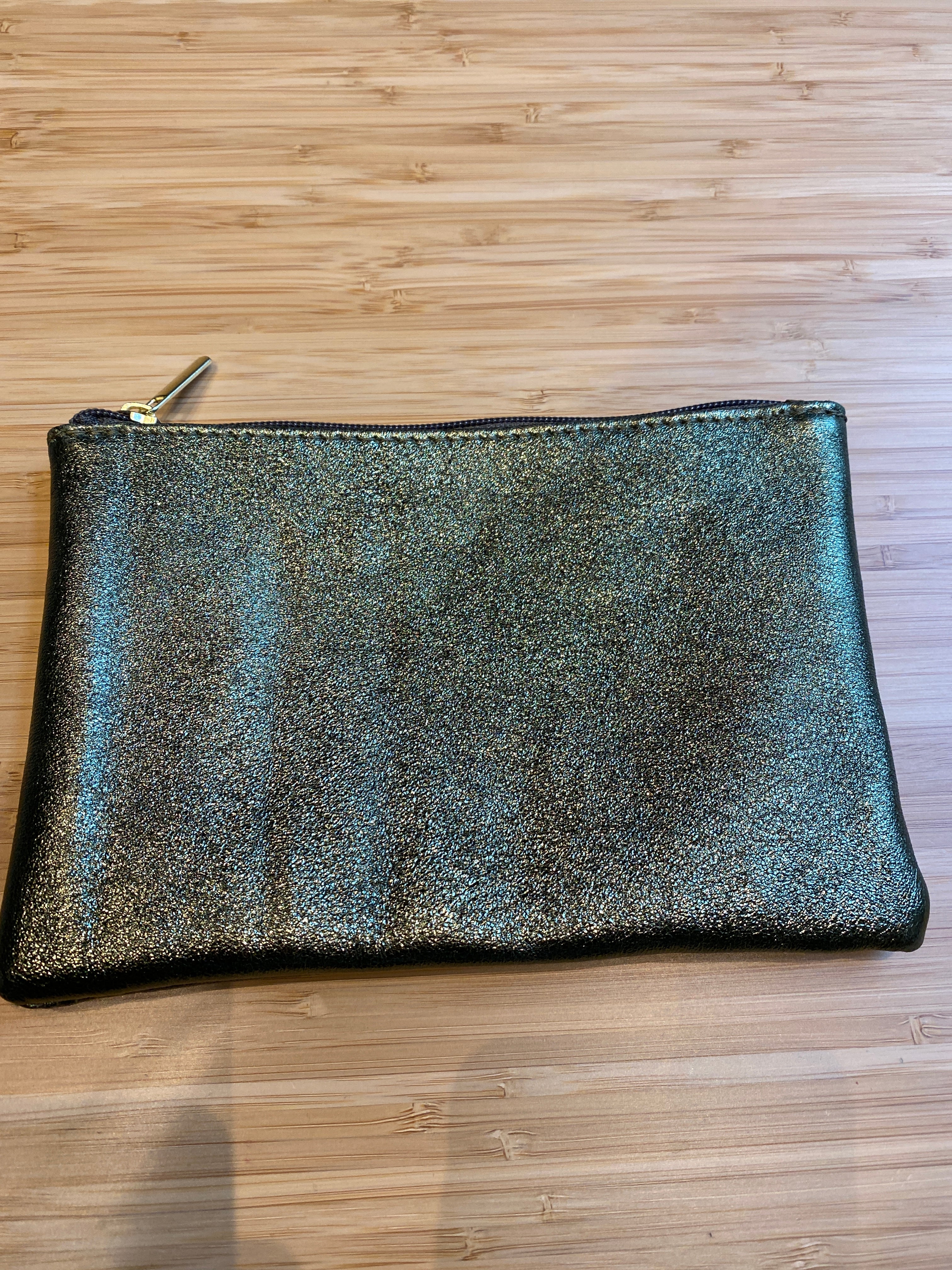Pochette cuir métallisé GM