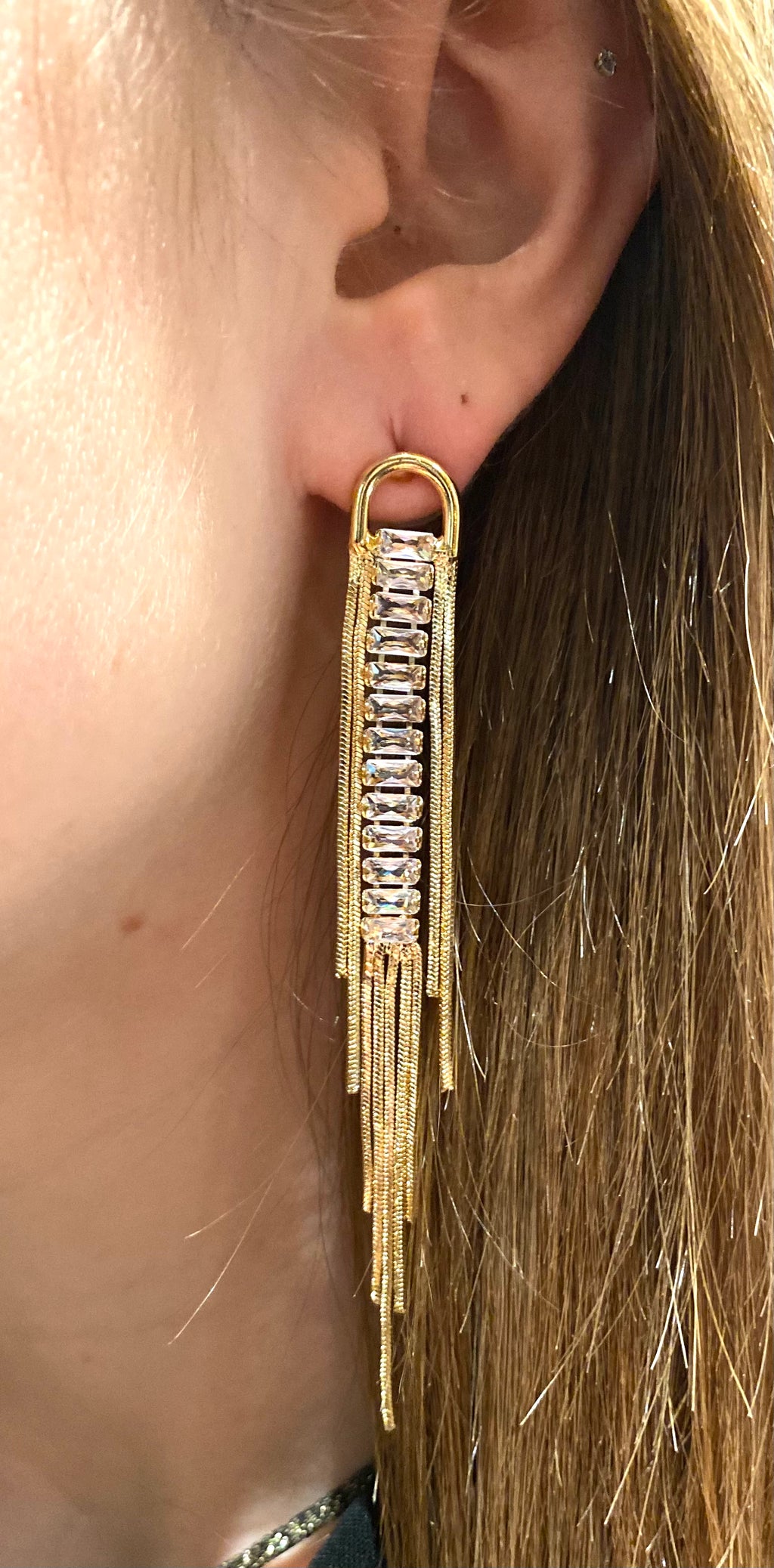 TINA Boucles pendantes strass