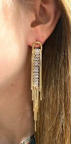 TINA Boucles pendantes strass