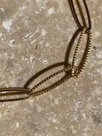 Bracelet, acier inoxydable, big maille Aurélie