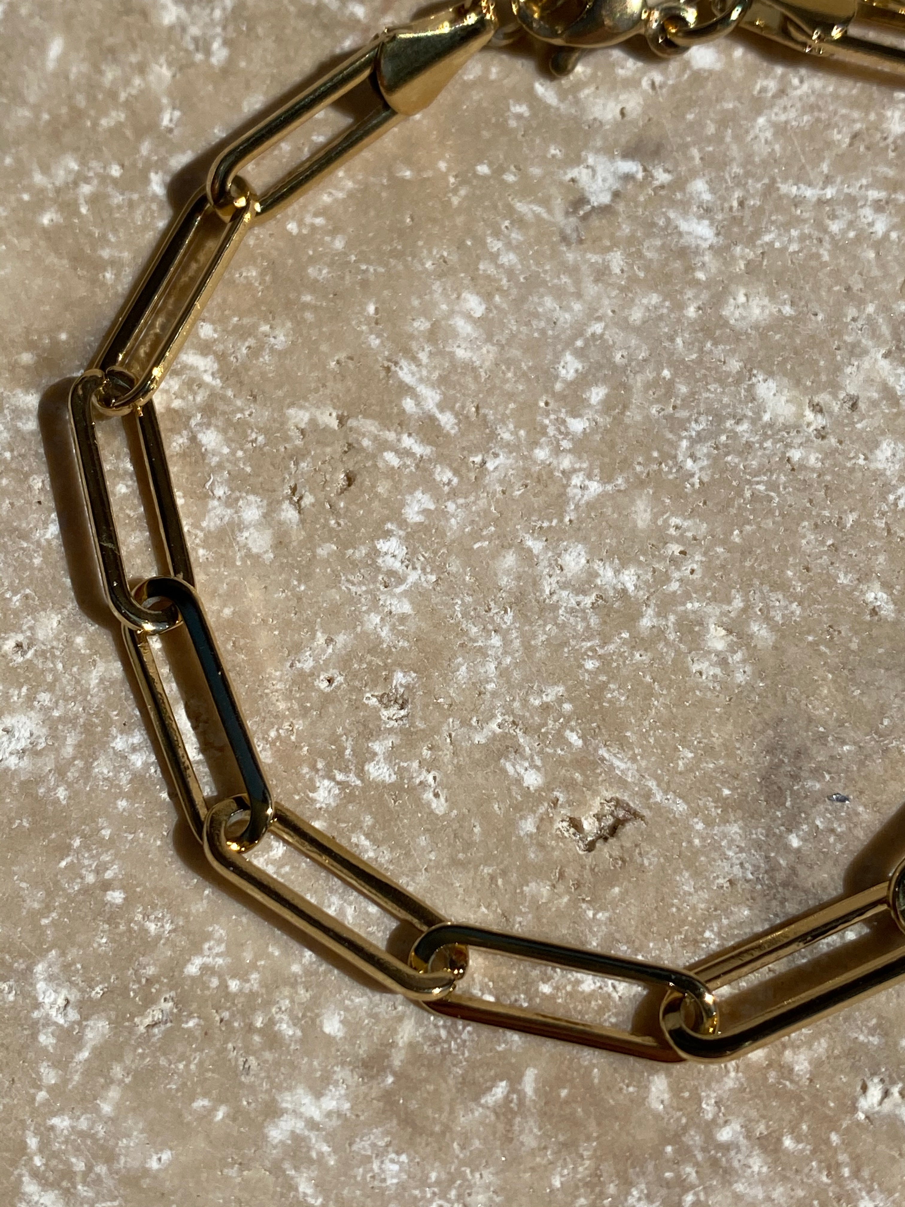 Bracelet, acier inoxydable, big maille Marie