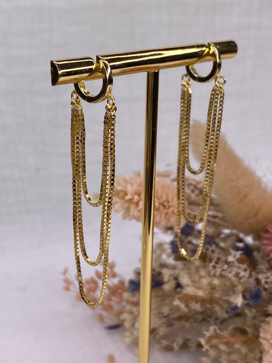 Mini créole maxi chaînes - plaqué or - vendue à l'unité