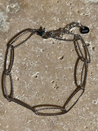 Bracelet, acier inoxydable, big maille Aurélie