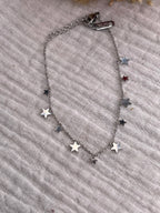 Bracelet acier inoxydable, mini étoiles