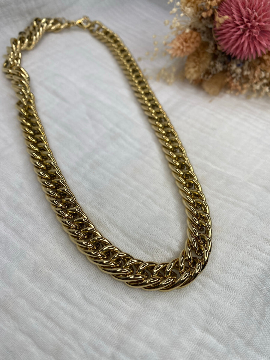 Collier acier inoxydable, big maille Maxime