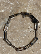 Bracelet, acier inoxydable, big maille Marie