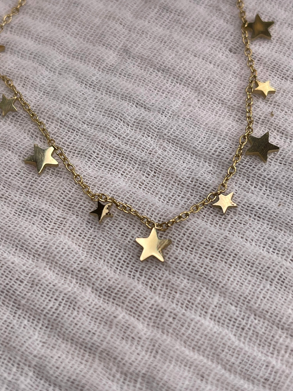 Bracelet acier inoxydable, mini étoiles