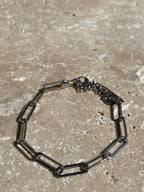 Bracelet, acier inoxydable, big maille Marie