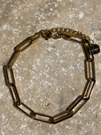 Bracelet, acier inoxydable, big maille Marie