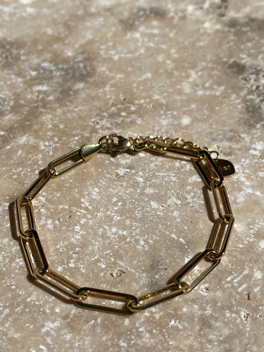 Bracelet, acier inoxydable, big maille Marie