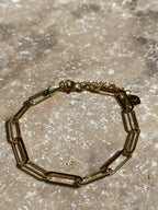 Bracelet, acier inoxydable, big maille Marie