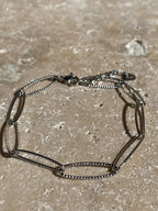 Bracelet, acier inoxydable, big maille Aurélie